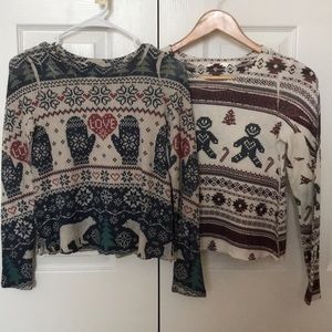Thin ugly Christmas long sleeve shirts